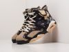 Кроссовки Nike x Travis Scott Air Jordan 6 коричневые мужские 9601-01