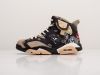 Кроссовки Nike x Travis Scott Air Jordan 6 коричневые мужские 9601-01