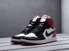 Кроссовки Nike Air Jordan 1 Mid черные мужские 6025-01