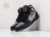 Зимние Кроссовки Dior x Nike Air Jordan 1 черные женские 9696-01