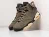 Кроссовки Nike x Travis Scott Air Jordan 6 зеленые мужские 4168-01