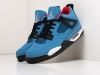 Кроссовки Travis Scott x Nike Air Jordan 4 голубые мужские 8199-01