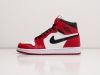 Кроссовки Nike Air Jordan 1 Mid красные женские 9409-01