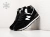 Зимние Кроссовки New Balance 574 Mid черные мужские 17855-01