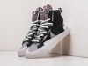 Кроссовки Nike x Sacai Blazer Mid черные мужские 15000-01