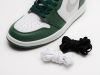 Кроссовки Nike Air Jordan 1 Mid зеленые мужские 16360-01