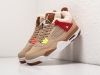 Кроссовки Nike Air Jordan 4 Retro бежевые женские 14731-01