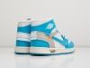 Кроссовки Nike Air Jordan 1 Mid x Off-White голубые мужские 9422-01