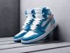 Кроссовки Nike Air Jordan 1 Mid x Off-White голубые мужские 9422-01