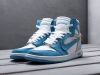 Кроссовки Nike Air Jordan 1 Mid x Off-White голубые мужские 9422-01