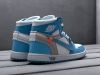 Кроссовки Nike Air Jordan 1 Mid x Off-White голубые мужские 9422-01