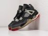 Кроссовки OFF White x Nike Air Jordan 4 Retro черные мужские 13882-01
