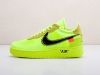 Кроссовки Nike x OFF-White Air Force 1 Low зеленые мужские 4553-01