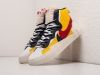 Кроссовки Nike x Sacai Blazer Mid желтые мужские 13093-01