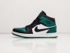 Кроссовки Nike Air Jordan 1 Mid зеленые женские 13574-01