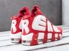 Кроссовки Nike Air More Uptempo x Supreme красные женские 2174-01