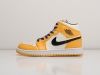 Кроссовки Nike Air Jordan 1 Mid желтые женские 13035-01