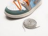 Кроссовки Nike Air Jordan 1 low x OFF-White разноцветные мужские 16605-01