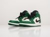 Кроссовки Nike Air Jordan 1 Mid зеленые женские 9296-01