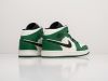 Кроссовки Nike Air Jordan 1 Mid зеленые женские 9296-01