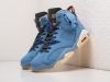 Кроссовки Nike x Travis Scott Air Jordan 6 голубые мужские 13646-01