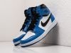 Кроссовки Nike Air Jordan 1 Mid синие женские 14376-01
