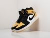 Кроссовки Nike Air Jordan 1 Mid желтые женские 7157-01