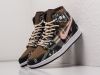 Кроссовки Nike Air Jordan 1 x Travis Scott коричневые мужские 9237-01