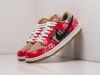 Кроссовки Dior x Nike SB Dunk Low красные мужские 13457-01