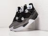 Кроссовки Nike Air Jordan 4 Retro серые женские 10647-01