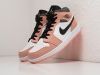 Кроссовки Nike Air Jordan 1 Mid оранжевые женские 16957-01