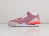 Кроссовки Nike Air Jordan 3 розовые женские 9898-01