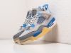 Кроссовки OFF White x Nike Air Jordan 4 Retro серые мужские 16288-01