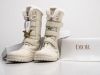 Зимние Ботинки Dior D Venture Leather белые женские 15498-01