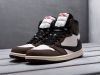 Кроссовки Nike Air Jordan 1 Mid x Travis Scott коричневые мужские 6089-01