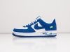 Кроссовки Louis Vuitton x Off-White х Nike Air Force 1 Low синие мужские 10109-01