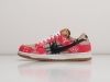 Кроссовки Dior x Nike SB Dunk Low красные женские 9739-01
