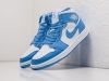 Кроссовки Nike Air Jordan 1 Mid голубые женские 10629-01