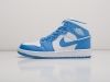 Кроссовки Nike Air Jordan 1 Mid голубые женские 10629-01