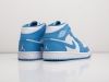 Кроссовки Nike Air Jordan 1 Mid голубые женские 10629-01